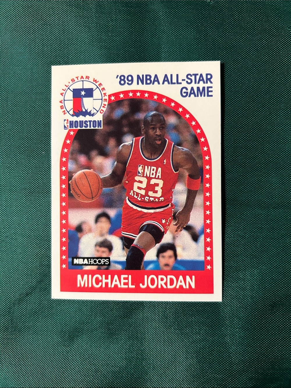 Micheal Jordan NBA All-Star Game 1989 Basketball Trading Card - Red